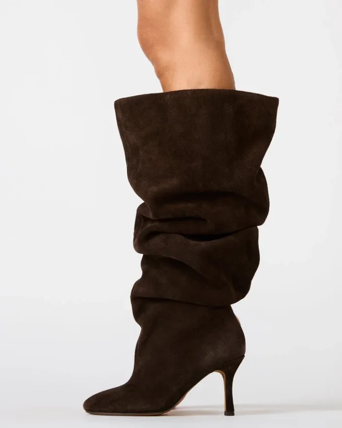 Allison din piele de căprioară maro