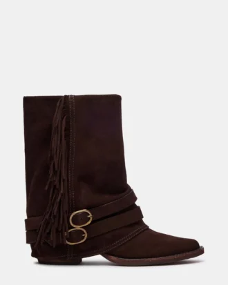 Ansel din piele de căprioară maro