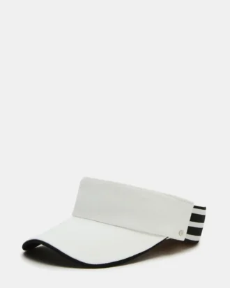 Șapcă cu vizieră brodată, albă