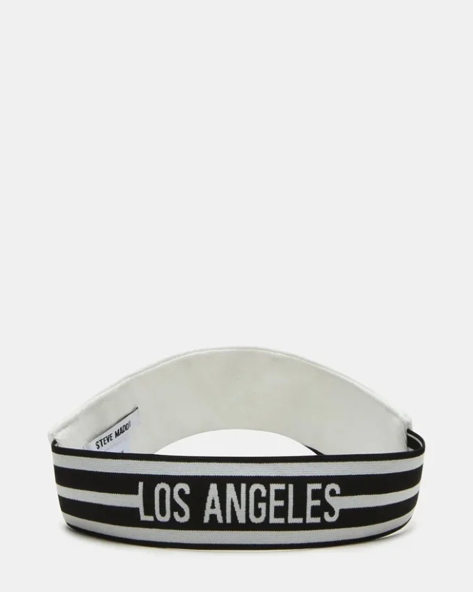 Șapcă cu vizieră brodată, albă