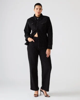 Avaline Crystal Jean Black