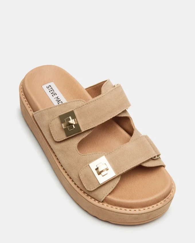 Bigschmona din piele de căprioară de culoare gri-maro