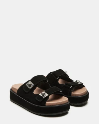 Bigschmona Negru/Piele de căprioară neagră