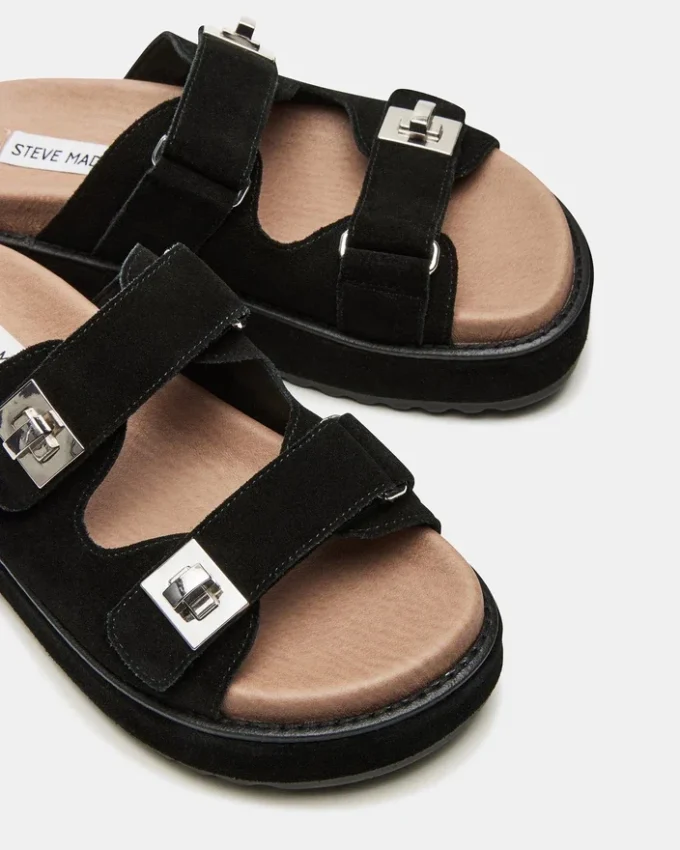 Bigschmona Negru/Piele de căprioară neagră