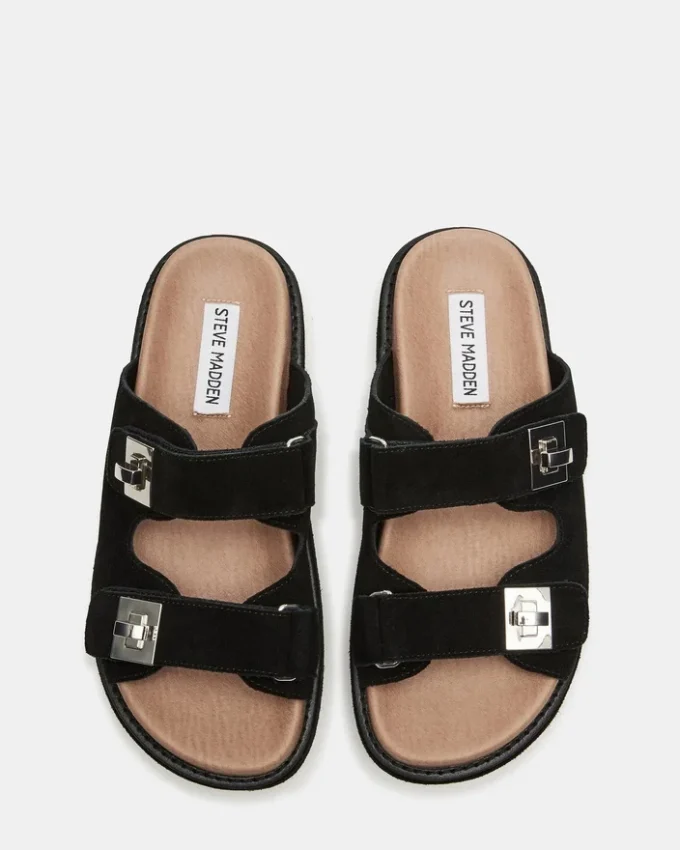 Bigschmona Negru/Piele de căprioară neagră