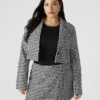 Blazer scurt Rupi Negru/Alb