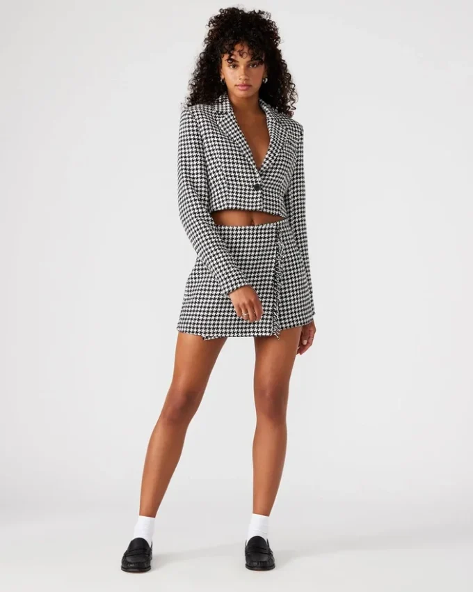 Blazer scurt Rupi Negru/Alb