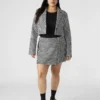 Blazer scurt Rupi Negru/Alb