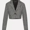 Blazer scurt Rupi Negru/Alb