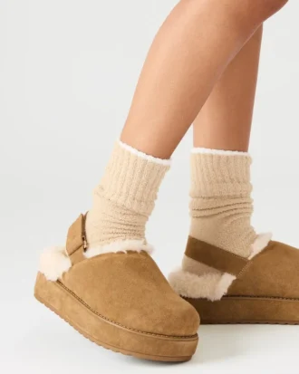 Blănură artificială moale Piele de căprioară de culoare coniac