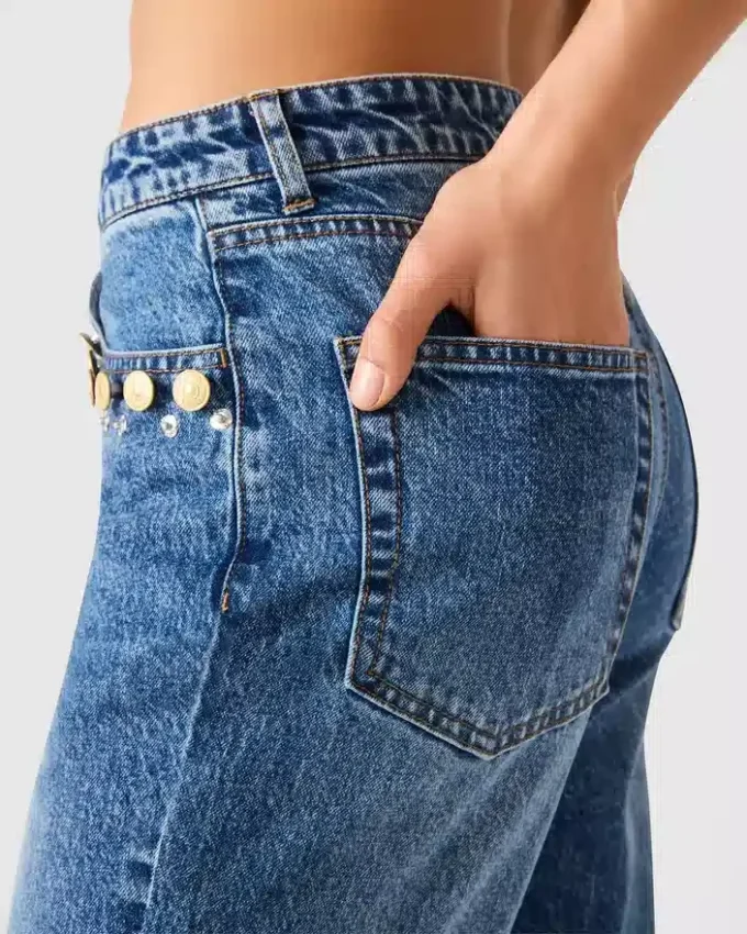 Blugi Irys, albastru închis