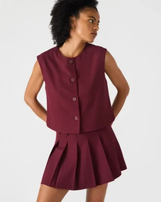 Bluză Alessa, culoare vin