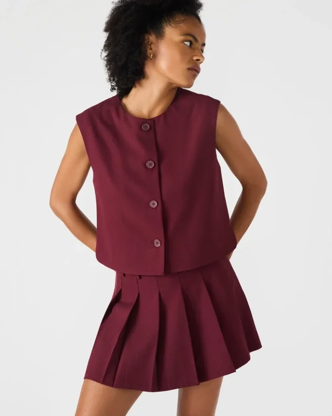 Bluză Alessa, culoare vin