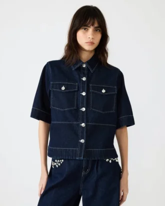 Bluză Eliana albastru bijou