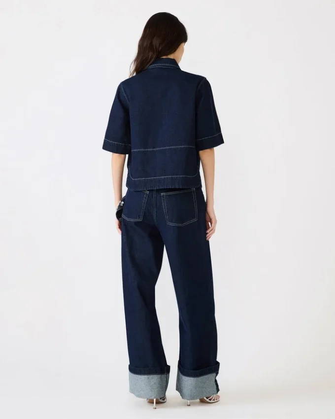 Bluză Eliana albastru bijou