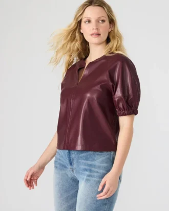 Bluză Roxanne, culoare vin