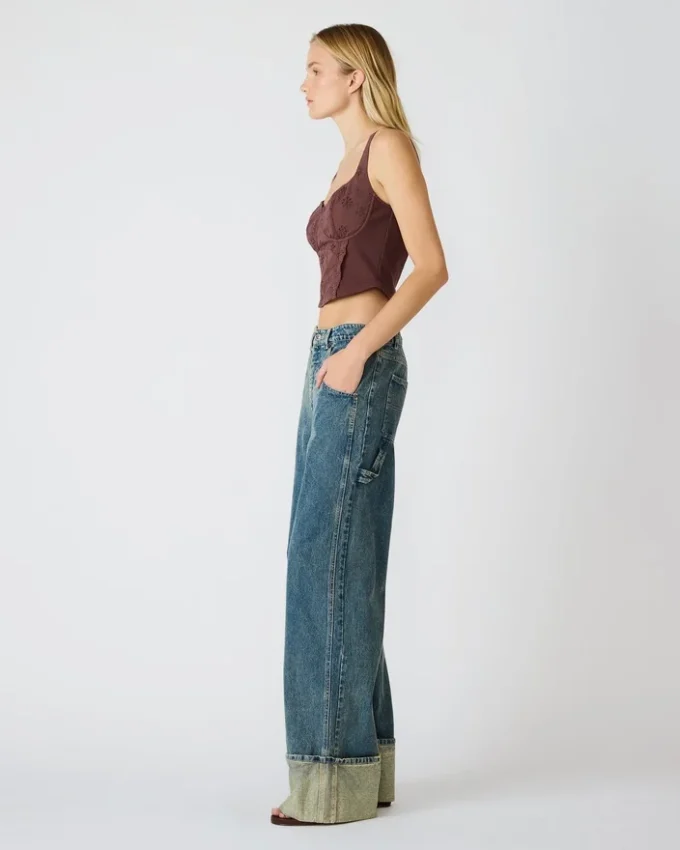 Bluză tricotată Dixie, culoare nuc