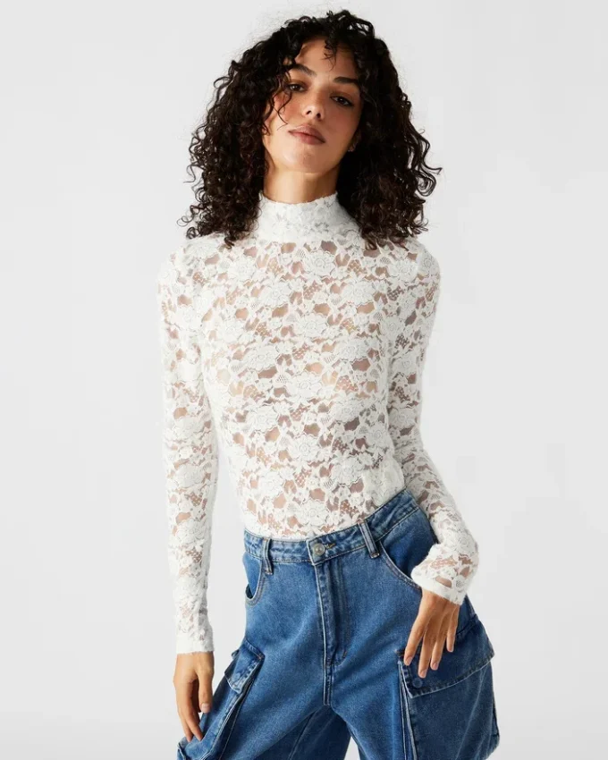 Body Cassie, culoare ivoriu