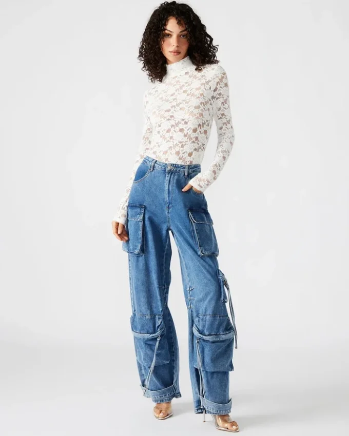 Body Cassie, culoare ivoriu