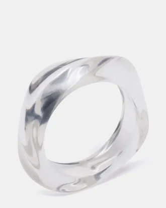 Brățară curbată retro transparentă