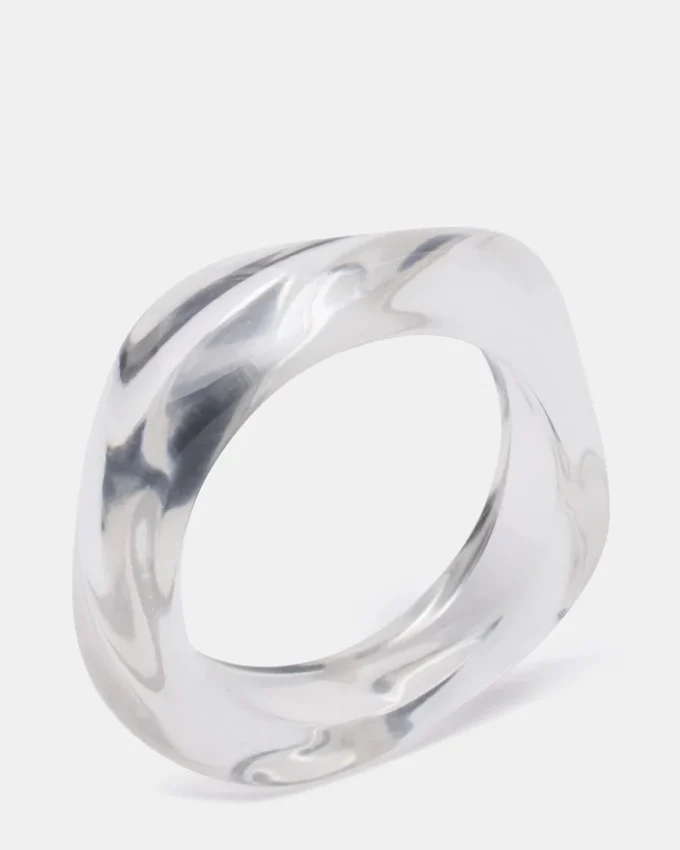 Brățară curbată retro transparentă