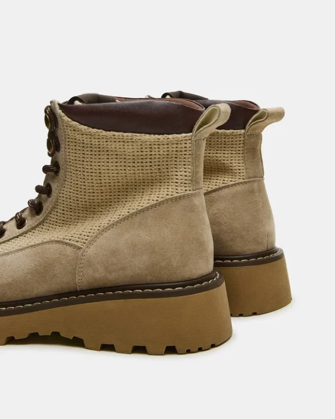 Cino din piele de căprioară gri