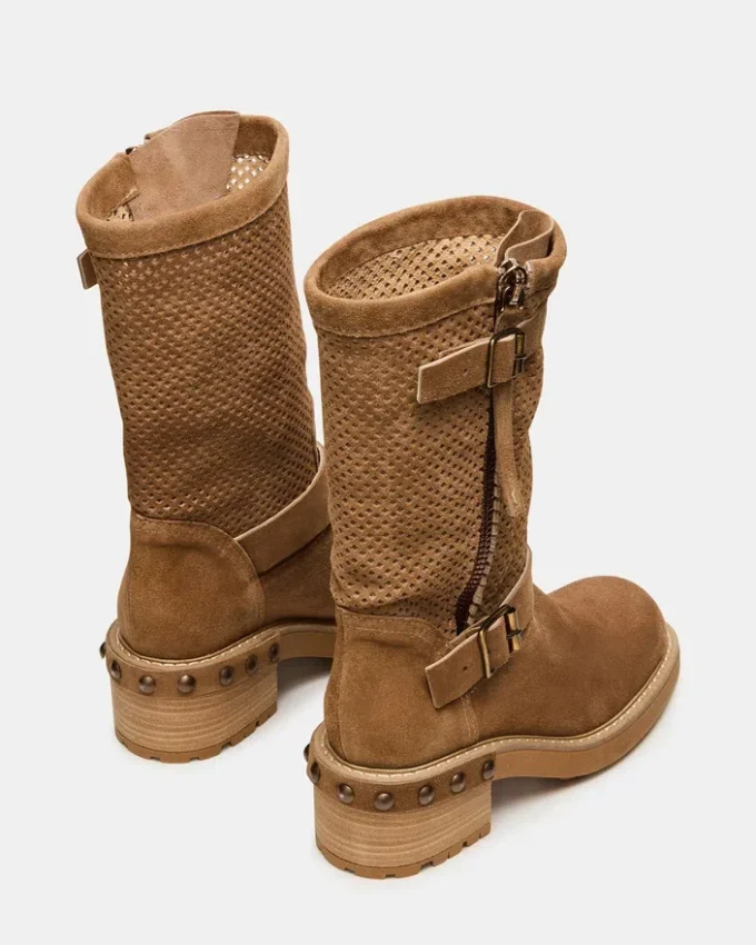 Cizme Lark din piele de căprioară maro