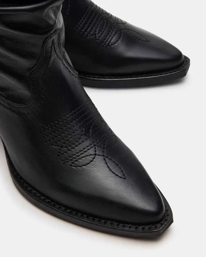 Cizme Stage din piele neagră