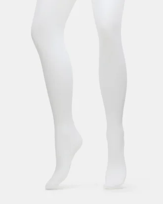 Colanți transparenți Blair, albi
