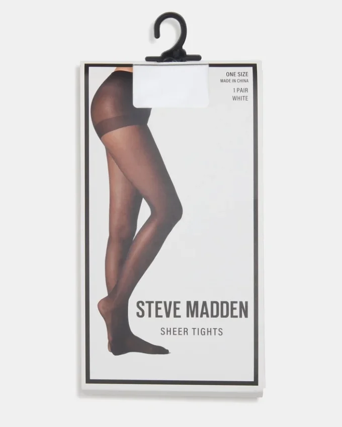 Colanți transparenți Blair, albi