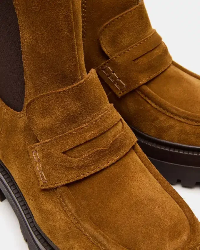 Conway din piele de căprioară de culoare coniac