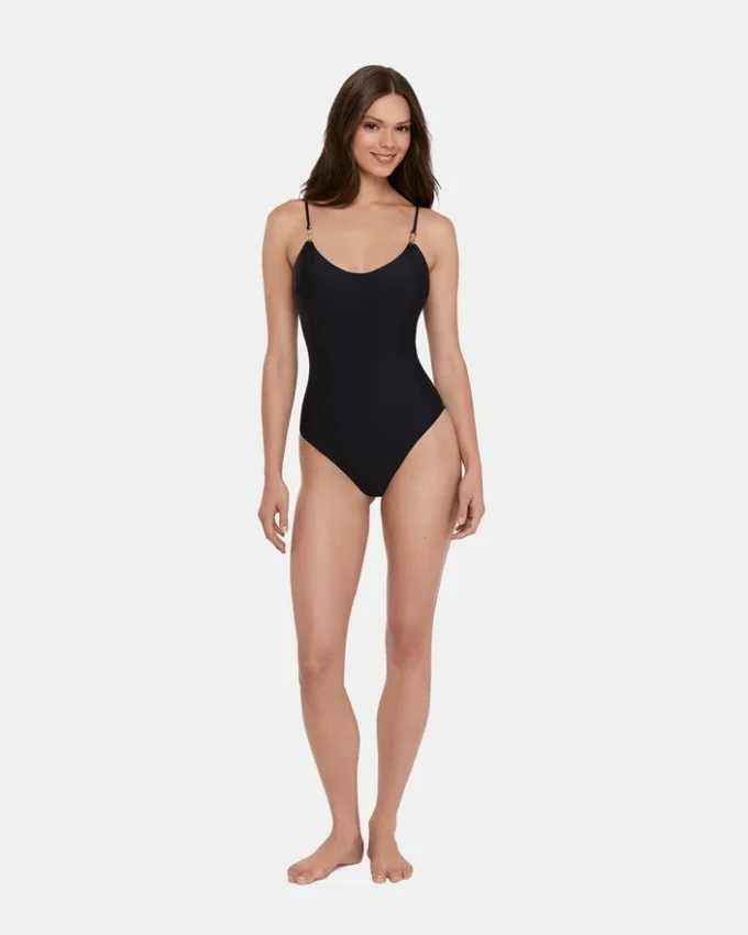 Costum de baie întreg Sleek ‘N Chic, negru