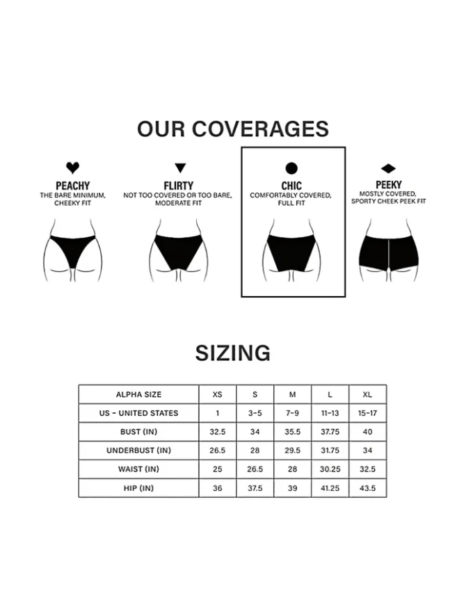 Partea inferioară a bikini-ului Sleek ‘N Chic negru