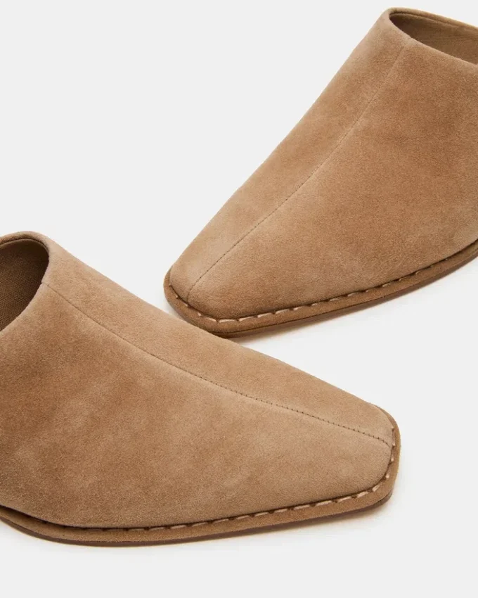 Dessa din piele de căprioară gri-maro