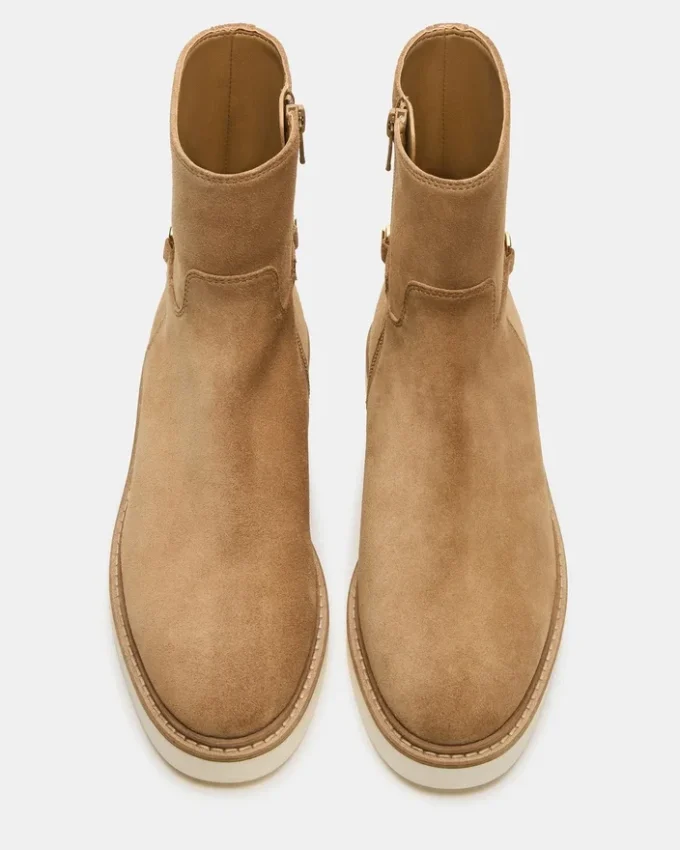 Diablo din piele de căprioară gri-maro