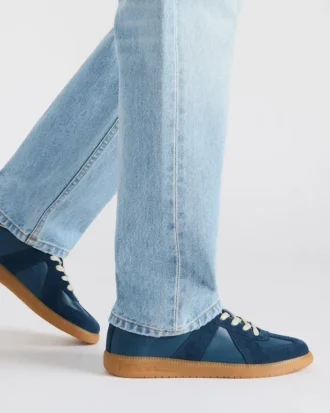 Dixon din piele de căprioară albastră