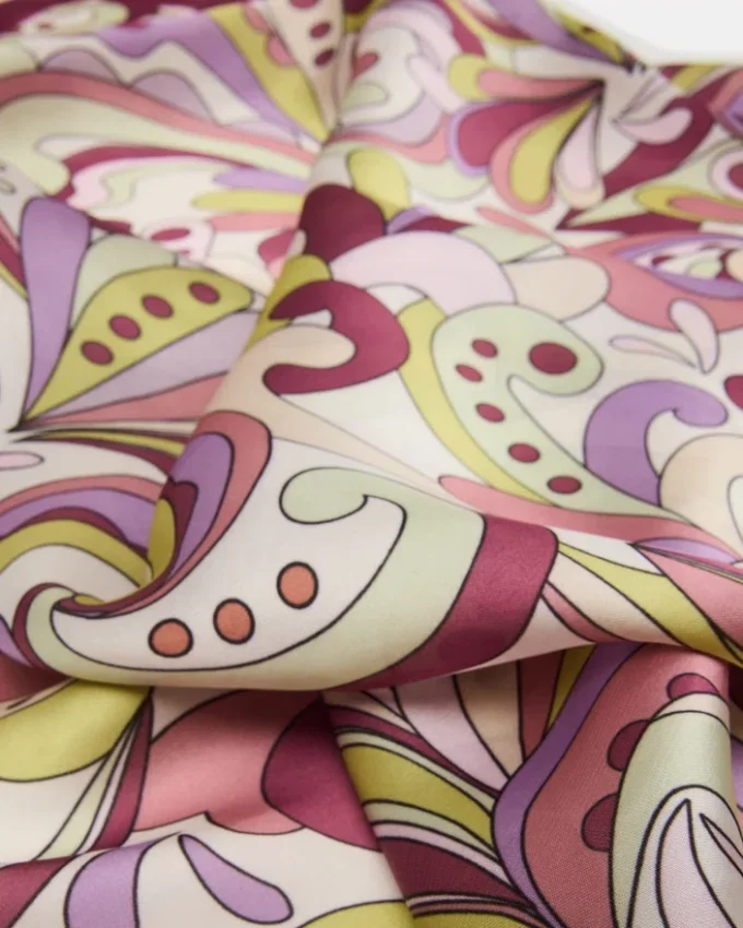 Eșarfă cu imprimeu lavandă