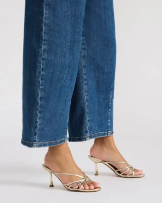 Edna din piele de culoare șampanie