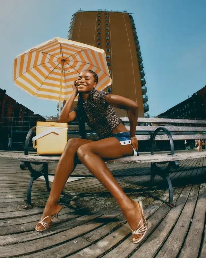 Edna din piele de culoare șampanie Edna din piele de culoare șampanie