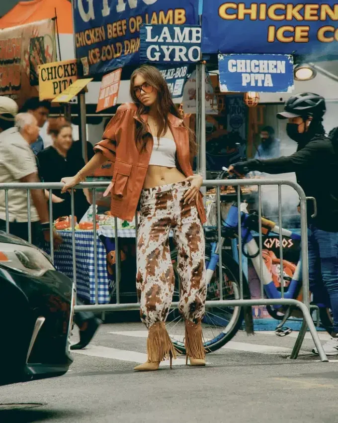 Falter din piele de căprioară maro