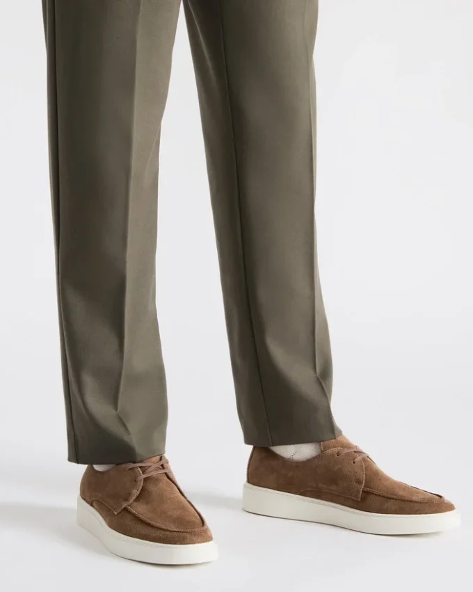 Frankk din piele de căprioară de culoare coniac