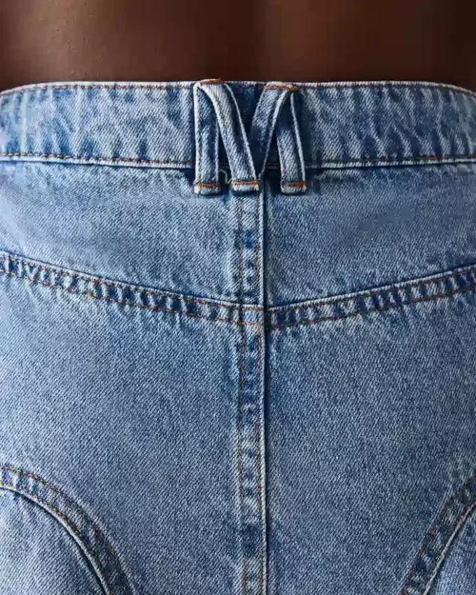 Fustă din denim Melany Forever Blue