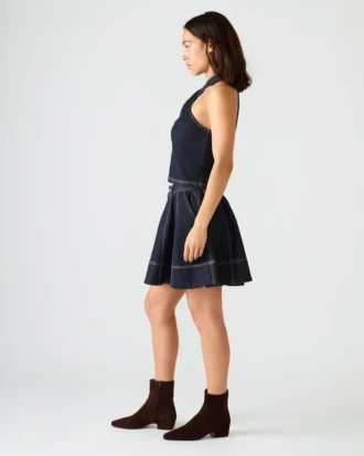 Fustă din denim Sloan Ink