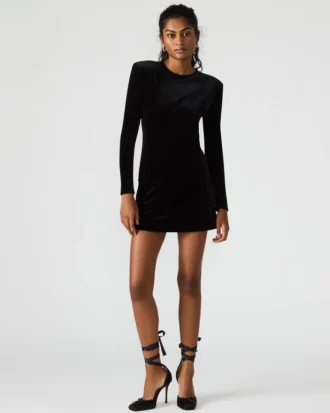 Fustă-pantalon din catifea Cindi, negru Fustă-pantalon din catifea Cindi, negru