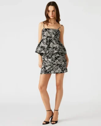 Fusta Beck Negru multicolor