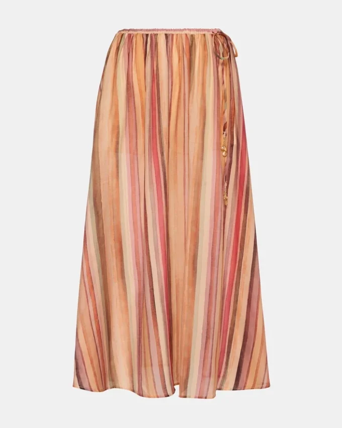 Fusta Shilloh cu dungi multicolore Fusta Shilloh cu dungi multicolore