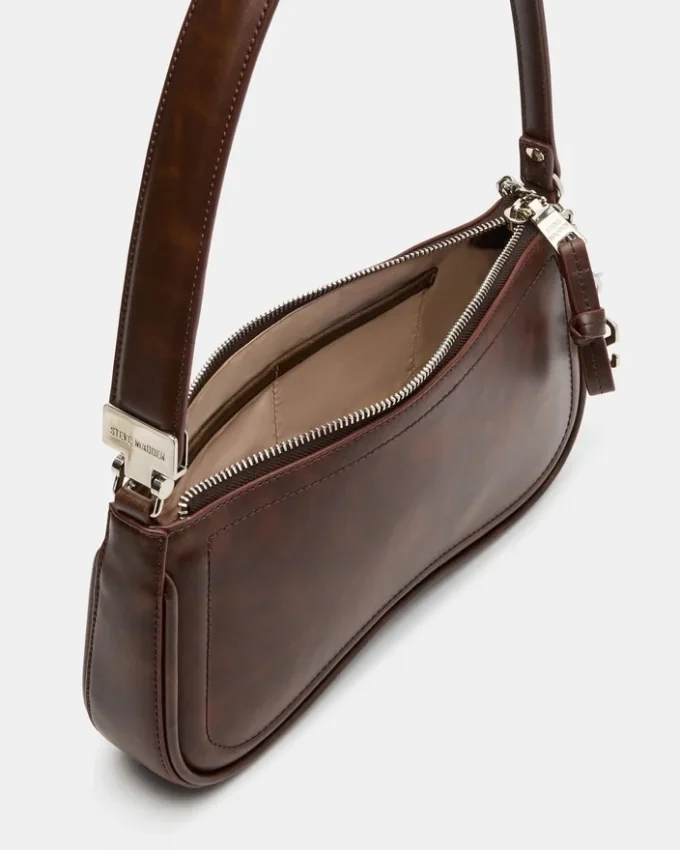 Geantă Angel maro cu aspect uzat