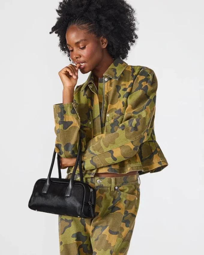 Geantă Anise Negru Crocodil