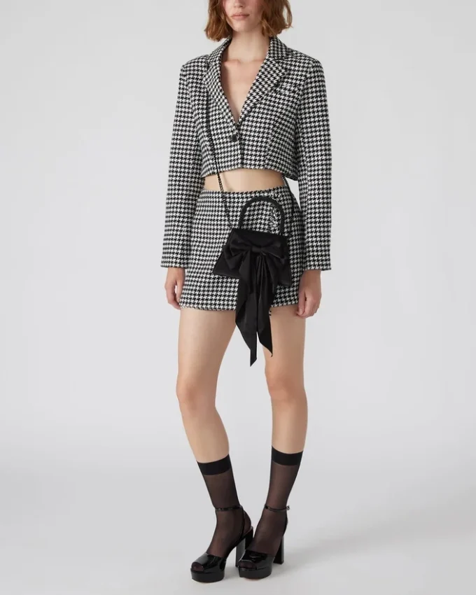 Geantă Cosette din satin negru