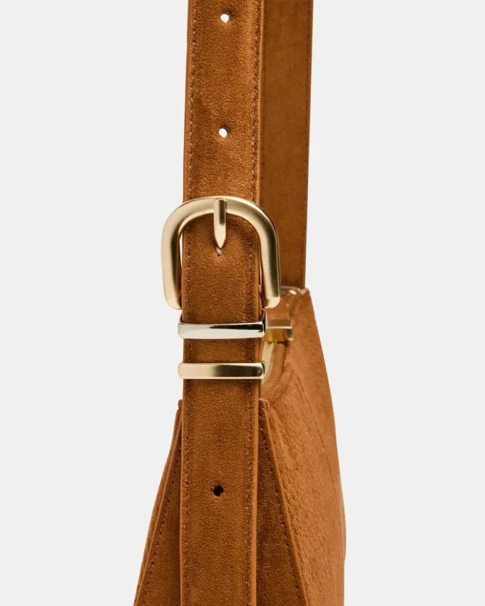 Geantă țesută Tanzie, culoare tabac